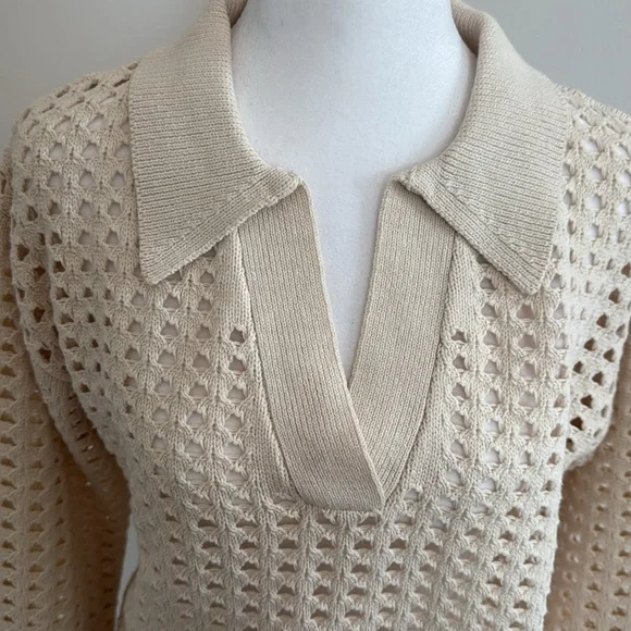 French connection open weave neutral sweater purchased from South Moon Under - Picture 5 of 10